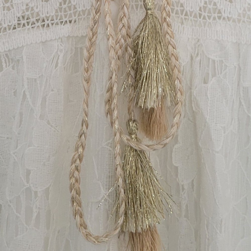 SOLD! GEORGEOUS,  Beautiful Bohemian Lace Maxi Dress - Picture 6 of 11